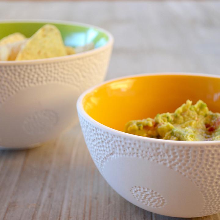 Nesting textured bowls - set of 3