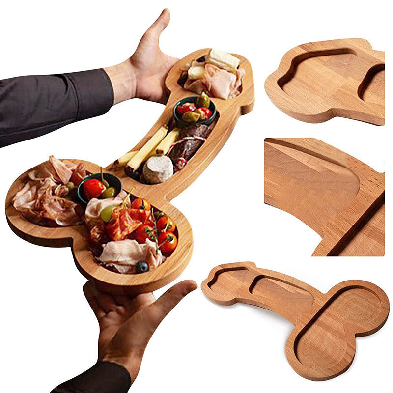 Hen Party Supplies Wooden Aperitif Board Snack Plate Food Serving Tray