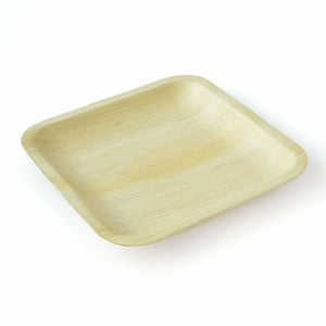 Open image in slideshow, Palm Leaf Plates Square 8&quot; Inch (Set of 100/50/25)
