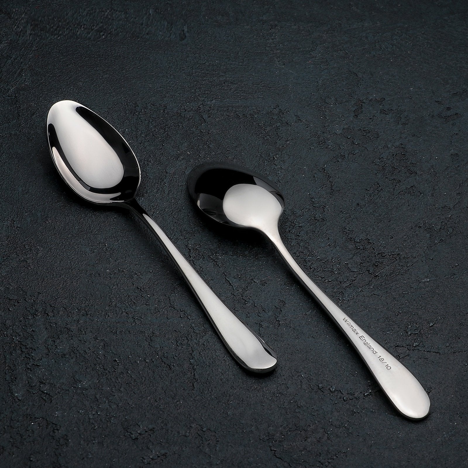 [D **] High Polish Stainless Steel Dinner Spoon 8" | 21 Cm Set Of 6